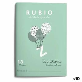 Cuaderno de escritura y caligrafía Rubio Nº13 A5 Español 20 Hojas (10 Unidades)