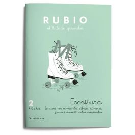 Cuaderno de escritura y caligrafía Rubio Nº2 A5 Español 20 Hojas (10 Unidades)