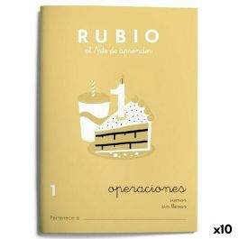 Cuaderno de matemáticas Rubio Nº1 A5 Español 20 Hojas (10 Unidades) Precio: 17.95000031. SKU: S8422729
