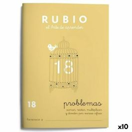 Cuaderno de matemáticas Rubio Nº 18 A5 Español 20 Hojas (10 Unidades) Precio: 17.14710712. SKU: B14BE6EQAG