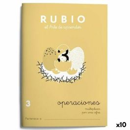 Cuaderno de matemáticas Rubio Nº3 A5 Español 20 Hojas (10 Unidades) Precio: 19.94999963. SKU: S8422742