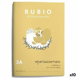 Cuaderno de matemáticas Rubio Nº 3A A5 Español 20 Hojas (10 Unidades) Precio: 17.14710712. SKU: B127EDCCB9