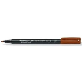 Rotulador permanente Staedtler Lumocolor Marrón (10 Unidades)