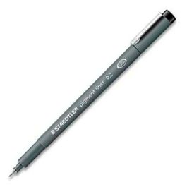 Rotulador Staedtler Calibrado Micrometrico 308 Negro 0,2 mm Resistente Al Agua 10 unidades