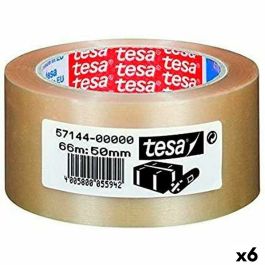 Cinta Adhesiva TESA Embalaje Extrafuerte Transparente PVC 50 mm x 66 m (6 Unidades) Precio: 33.4999995. SKU: S8423008