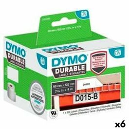 Etiquetas para Impresora Dymo Durable Blanco 102 x 59 mm Negro (6 Unidades)