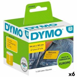 Etiquetas para Impresora Dymo Label Writer Amarillo 220 Piezas 54 x 7 mm (6 Unidades)