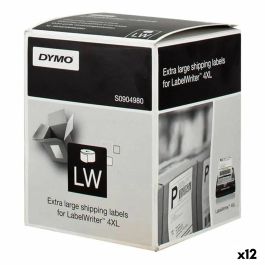 Etiquetas para Impresora Dymo LW 4XL Negro/Blanco 104 x 159 mm (12 Unidades)