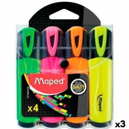 Set de Marcadores Fluorescentes Maped Fluor Quality Neon Multicolor (3 Unidades) Precio: 12.94999959. SKU: B1JEJLL364