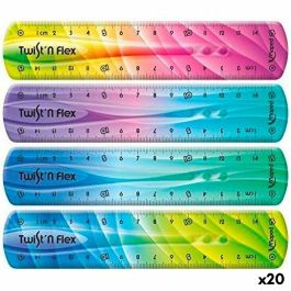 Set de reglas Maped Twist'n Flex Multicolor 15 cm Flexible 20 Unidades