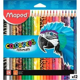 Lápices de colores Maped Animals Color' Peps Multicolor 24 Piezas (12 Unidades) Precio: 47.94999979. SKU: S8424943