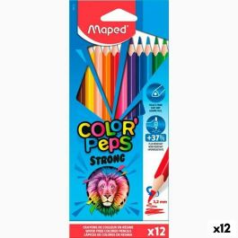 Lápices de colores Maped Color' Peps Strong Multicolor 12 Piezas (12 Unidades) Precio: 18.94999997. SKU: S8424958
