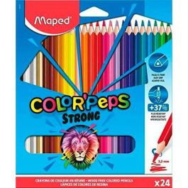 Lápices de colores Maped Color' Peps Strong Multicolor 24 Piezas (12 Unidades)