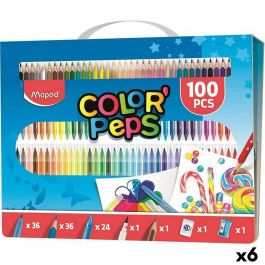 Lápices de colores Maped Multicolor 100 Piezas (6 Unidades) Precio: 101.98999976. SKU: S8424970