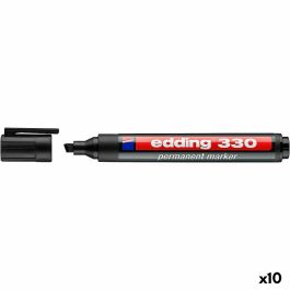 Rotulador permanente Edding 330 Negro (10 Unidades)
