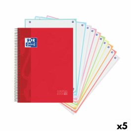 Cuaderno Oxford Europeanbook 10 School Classic Rojo A4 150 Hojas (5 Unidades)