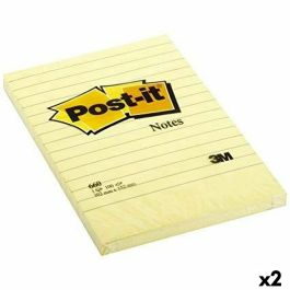 Notas Adhesivas Post-it XL 15,2 x 10,2 cm Amarillo (2 Unidades) Precio: 48.50000045. SKU: S8426212