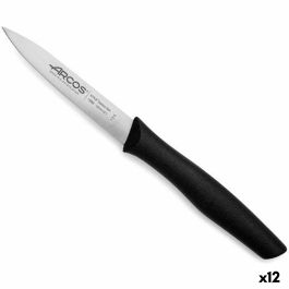 Cuchillo Pelador Arcos Nova Negro Acero Inoxidable Polipropileno 10 cm (12 Unidades)