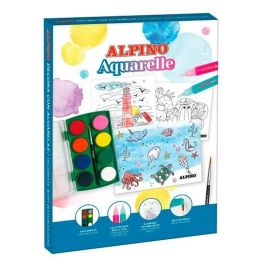 Dibujos para pintar Alpino Aquarelle Multicolor (6 Unidades)