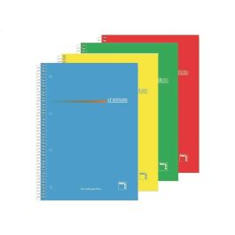 Pacsa cuaderno premium 160h a5 70 gr 5x5 + greca microperforado 5 bandas color tapa blanda c/surtidos -4u-