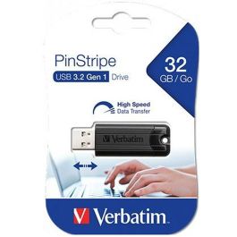 Memoria USB Verbatim Pinstripe Negro 32 GB