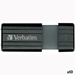 Memoria USB Verbatim PinStripe Negro 64 GB