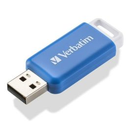 Memoria USB Verbatim V DataBar Azul Negro 64 GB