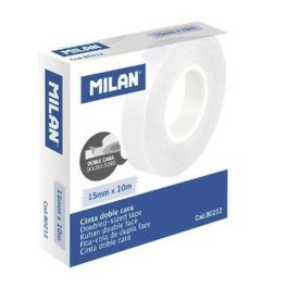 Cinta de Doble Cara Milan 15 mm 10 m Transparente (10 Unidades)