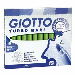 Set de Rotuladores Giotto Turbo Maxi Verde Claro (5 Unidades)