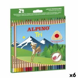 Lápices de colores Alpino Tri Multicolor (6 Unidades)