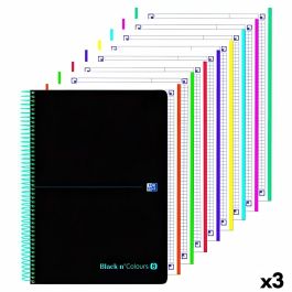 Set de Cuadernos Oxford Black n Colours Negro Turquesa A4+ 160 Hojas (3 Unidades) Precio: 128.95000008. SKU: B14H6ZP9NJ