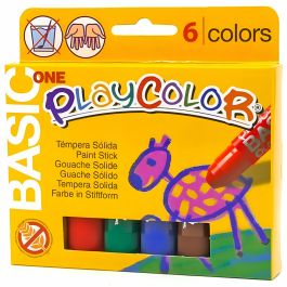 Témperas sólidas Playcolor Basic One Multicolor (24 Unidades)