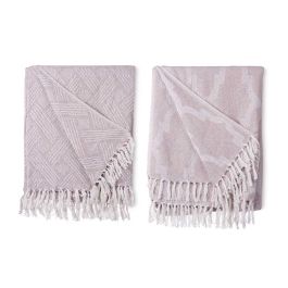 Multiuso Jacquard Gris 180 X 220 Cm Surtidos Giftdecor (8 Unidades) Multiuso Jacquard Gris 180 X 220 Cm Surtidos Giftdecor (8 Unidades)