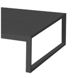 Mesa de Centro Io Grafito Aluminio 100 x 100 x 45 cm