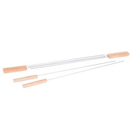 Set de Pinchos para Barbacoa Acero Inoxidable 40 x 0,5 x 0,5 cm