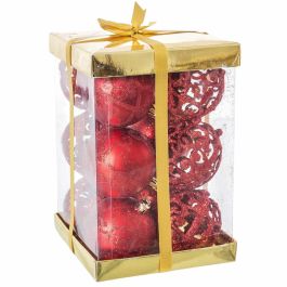 Bolas de Navidad Rojo Plástico 6 x 6 x 6 cm (12 Unidades) Precio: 10.95000027. SKU: B17XZZX4J9