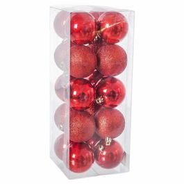 Bolas de Navidad Rojo Plástico 6 x 6 x 6 cm (20 Unidades) Precio: 8.49999953. SKU: B1BP2PRDH2