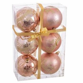 Bolas de Navidad Rosa Plástico Ciervo 8 x 8 x 8 cm (6 Unidades) Precio: 10.95000027. SKU: B1JHXVTWT2
