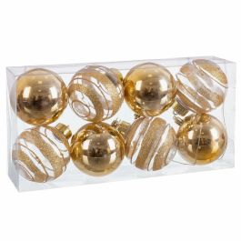 Bolas de Navidad Dorado Plástico 8 x 8 x 8 cm (8 Unidades) Precio: 11.94999993. SKU: B1GFXCC6K3