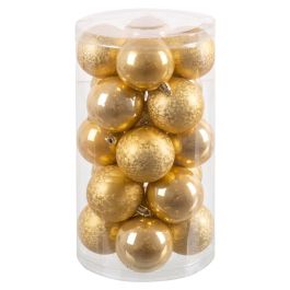 Bolas de Navidad Oro Dorado Plástico Ø 6 cm 14,5 x 14,5 x 26 cm (20 Unidades) Precio: 14.5079001331. SKU: B14ZKSDKXM