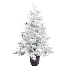 Árbol de Navidad Polietileno Piñas Nevado 60 x 60 x 120 cm