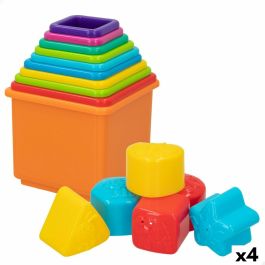 Bloques Apilables PlayGo 16 Piezas 4 Unidades 10,5 x 9 x 10,5 cm