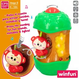 Juguete Interactivo para Bebés Winfun Mono 11,5 x 20,5 x 11,5 cm (6 Unidades)