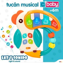 Sonajero Musical Colorbaby Tucán 14,5 x 14,5 x 3 cm (6 Unidades)