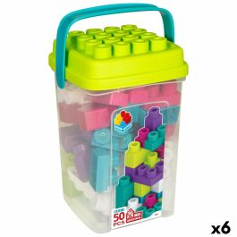 Juego de Construcción Color Block Trendy Cubo 50 Piezas (6 Unidades)