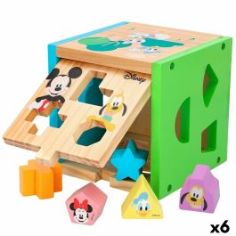 Puzzle Infantil de Madera Disney 14 Piezas 15 x 15 x 15 cm (6 Unidades)