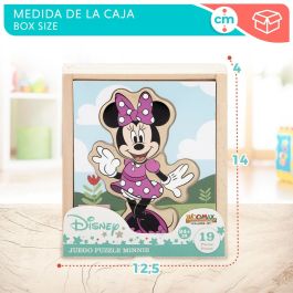 Puzzle Infantil de Madera Disney + 2 Años 19 piezas (12 Unidades)