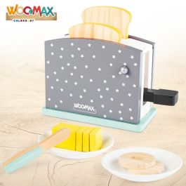 Tostadora de juguete Woomax 8 Piezas 19,5 x 12,5 x 8 cm (4 Unidades)