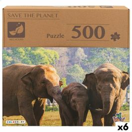 Puzzle Colorbaby Elephant 500 Piezas 6 Unidades 61 x 46 x 0,1 cm