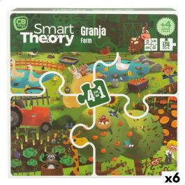 Puzzle Infantil Colorbaby 4 en 1 174 Piezas Granja 68 x 68 cm (6 Unidades) Precio: 59.95000055. SKU: B17BVANM3E